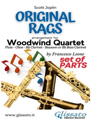 Woodwind Quartet sheet music--Original Rags (parts) - ebook